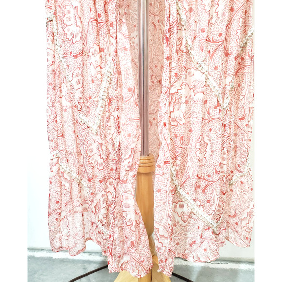 Anthropologie Womens Large P Forever That Girl Maxi Open Front BOHEMIAN Feminine - Picture 7 of 15